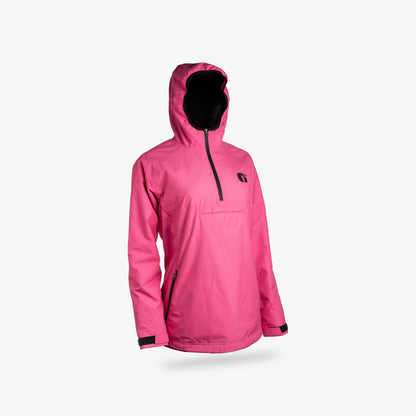 Waterproof 1/2 Zip Bog Hoodie | Womens - Hot Pink